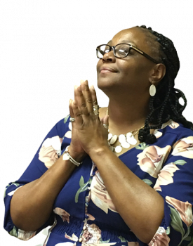 Blue and Flower Dress Prayer